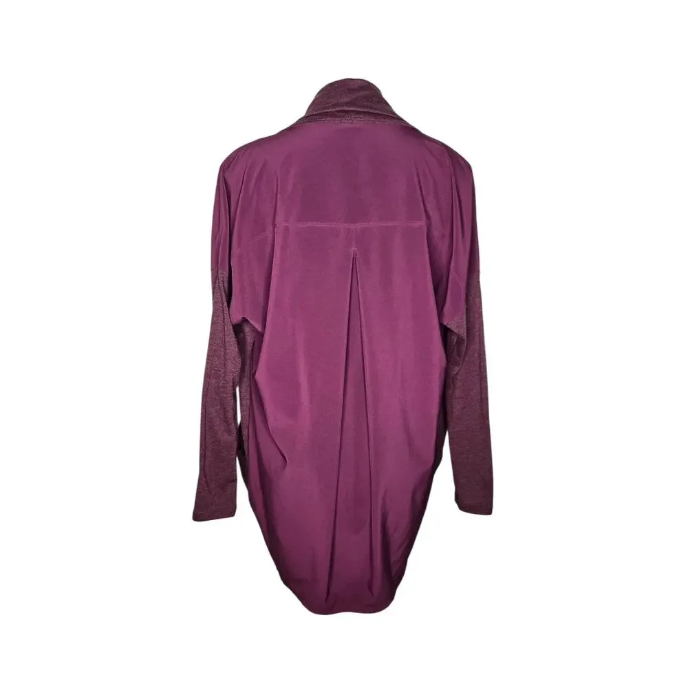 LUCY Women’s Lightweight Active Cardigan Maroon Size Small